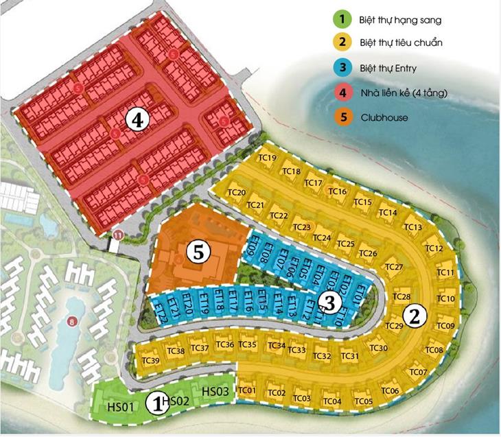 Quy hoạch phân khu dự biệt thự Grand Bay Hạ Long Villas